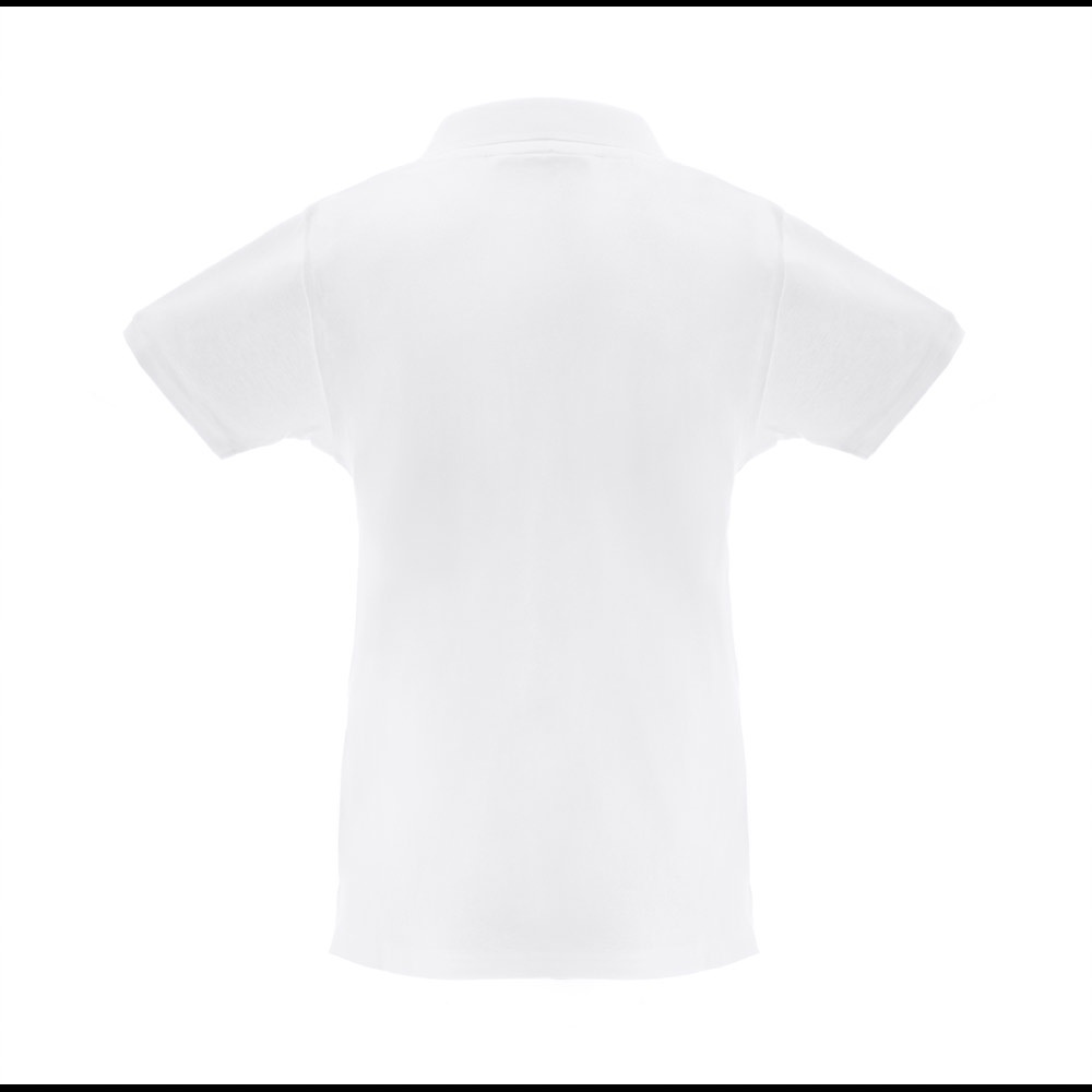 THC MONACO WOMEN WH. Polo à manches courtes pour femmes en coton cardé