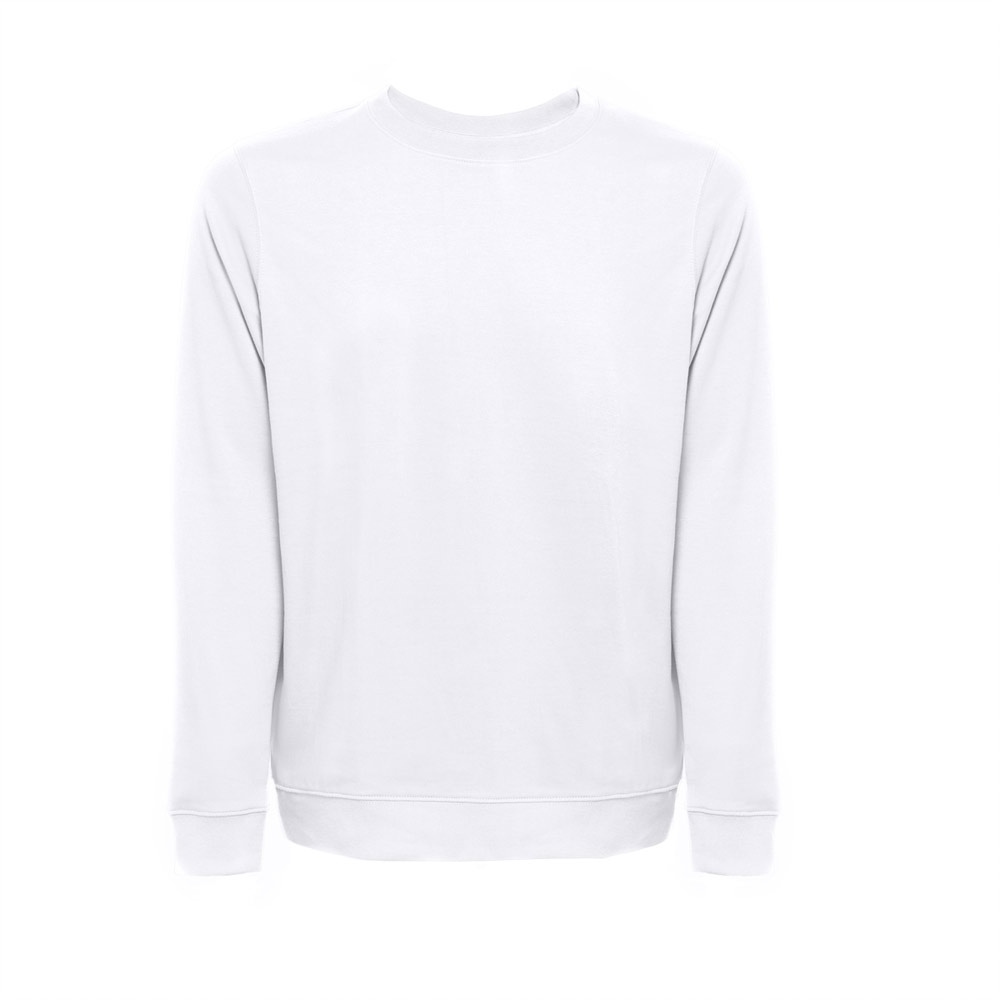 THC COLOMBO WH. Sweat-shirt (unisexe) en éponge italienne sans carte. Couleur blanche 3