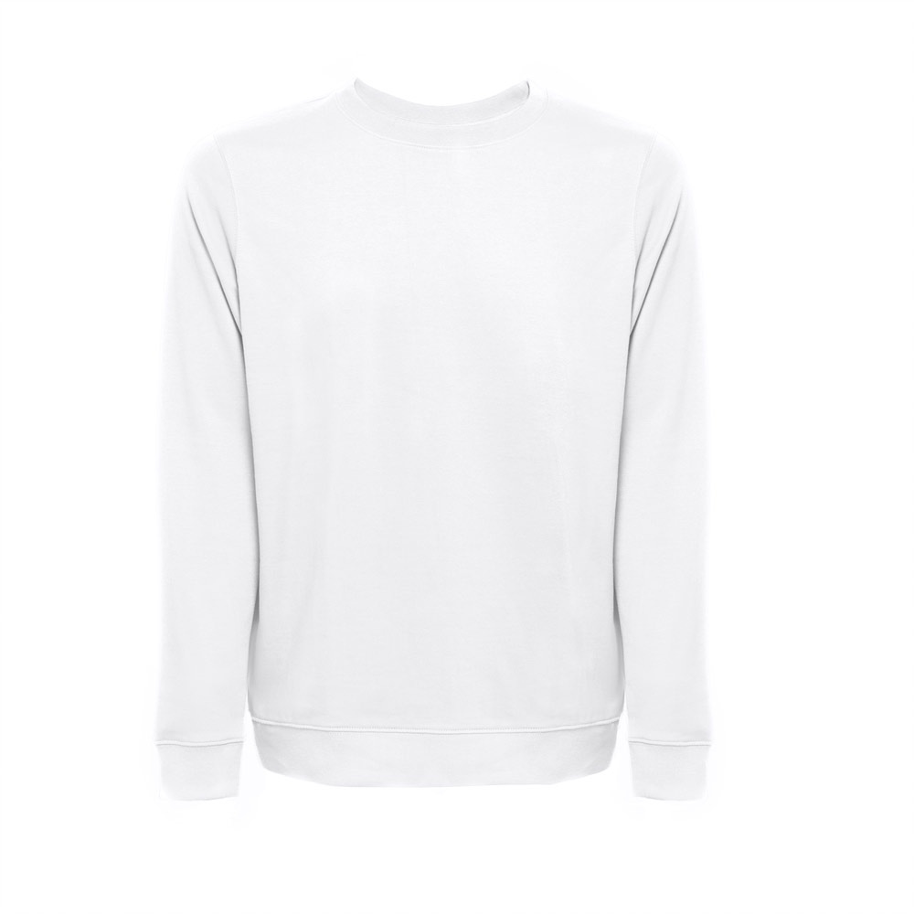 THC COLOMBO WH. Sweat-shirt (unisexe) en éponge italienne sans carte. Couleur blanche 2