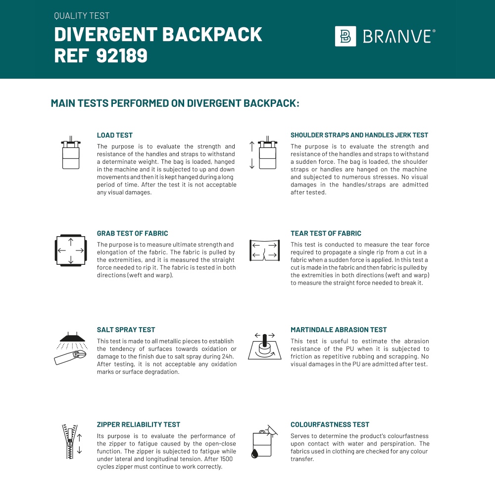 DIVERGENT BACKPACK I. Sac à dos pour ordinateur portable jusqu'à 15.6" en denim et PU 4