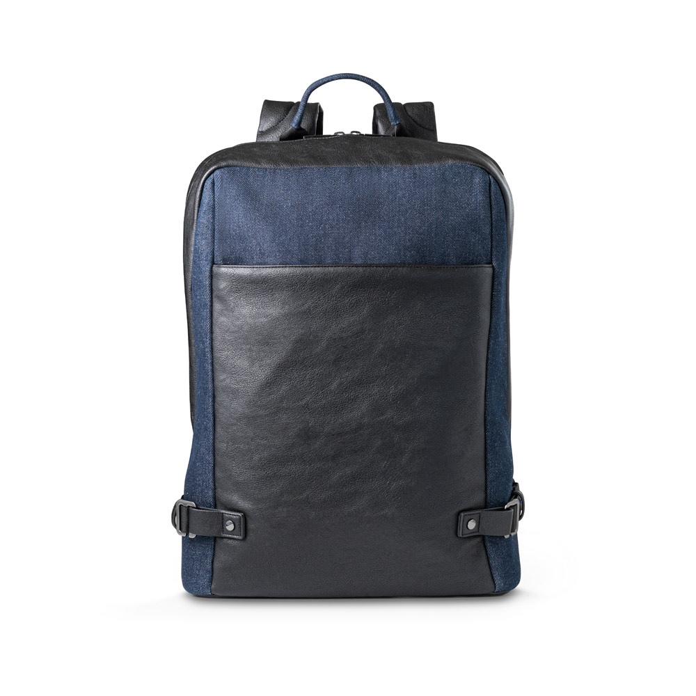 DIVERGENT BACKPACK I. Sac à dos pour ordinateur portable jusqu'à 15.6" en denim et PU 5