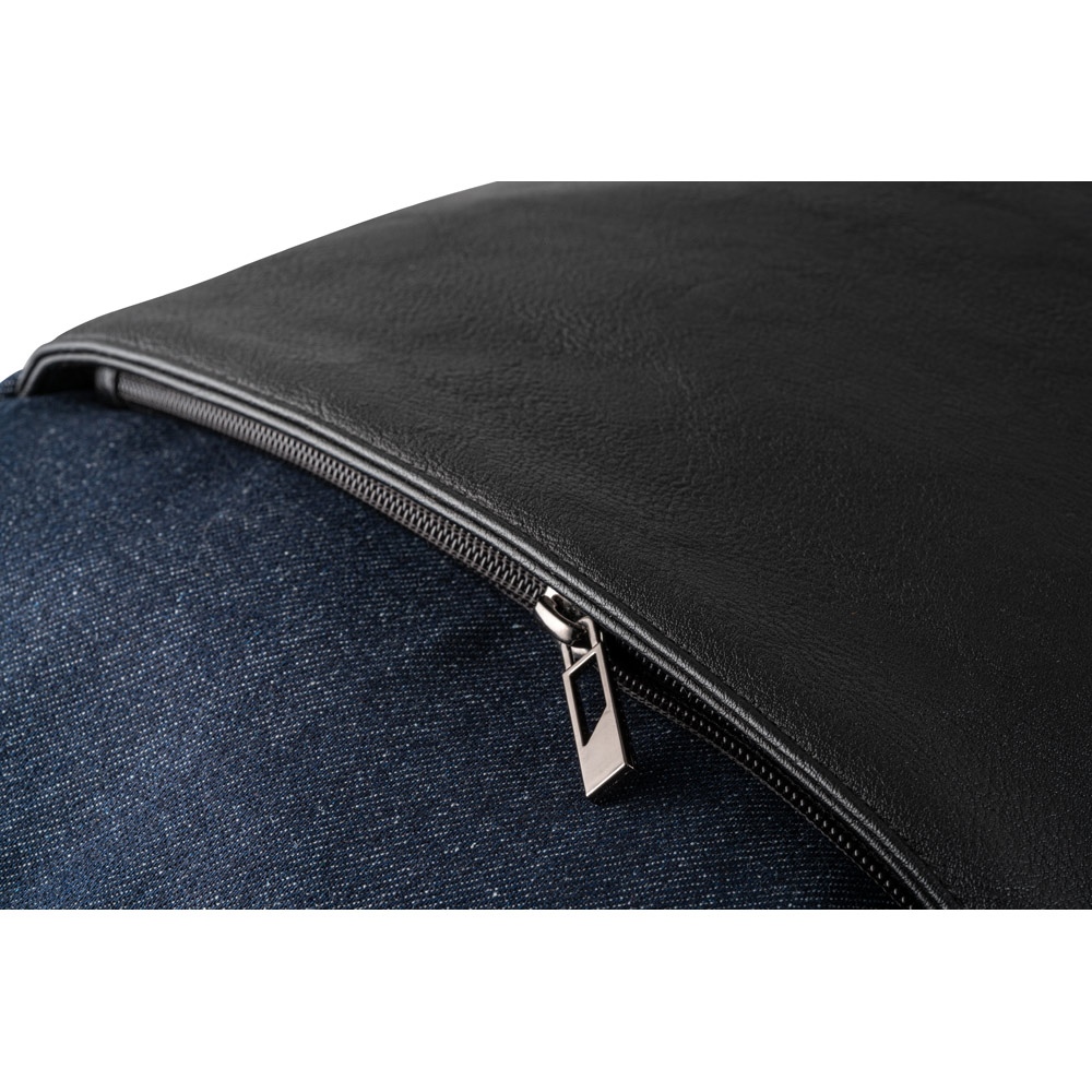DIVERGENT BACKPACK I. Sac à dos pour ordinateur portable jusqu'à 15.6" en denim et PU 7