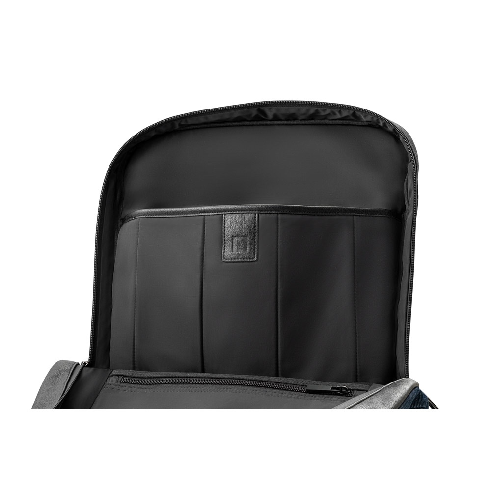 DIVERGENT BACKPACK I. Sac à dos pour ordinateur portable jusqu'à 15.6" en denim et PU 9