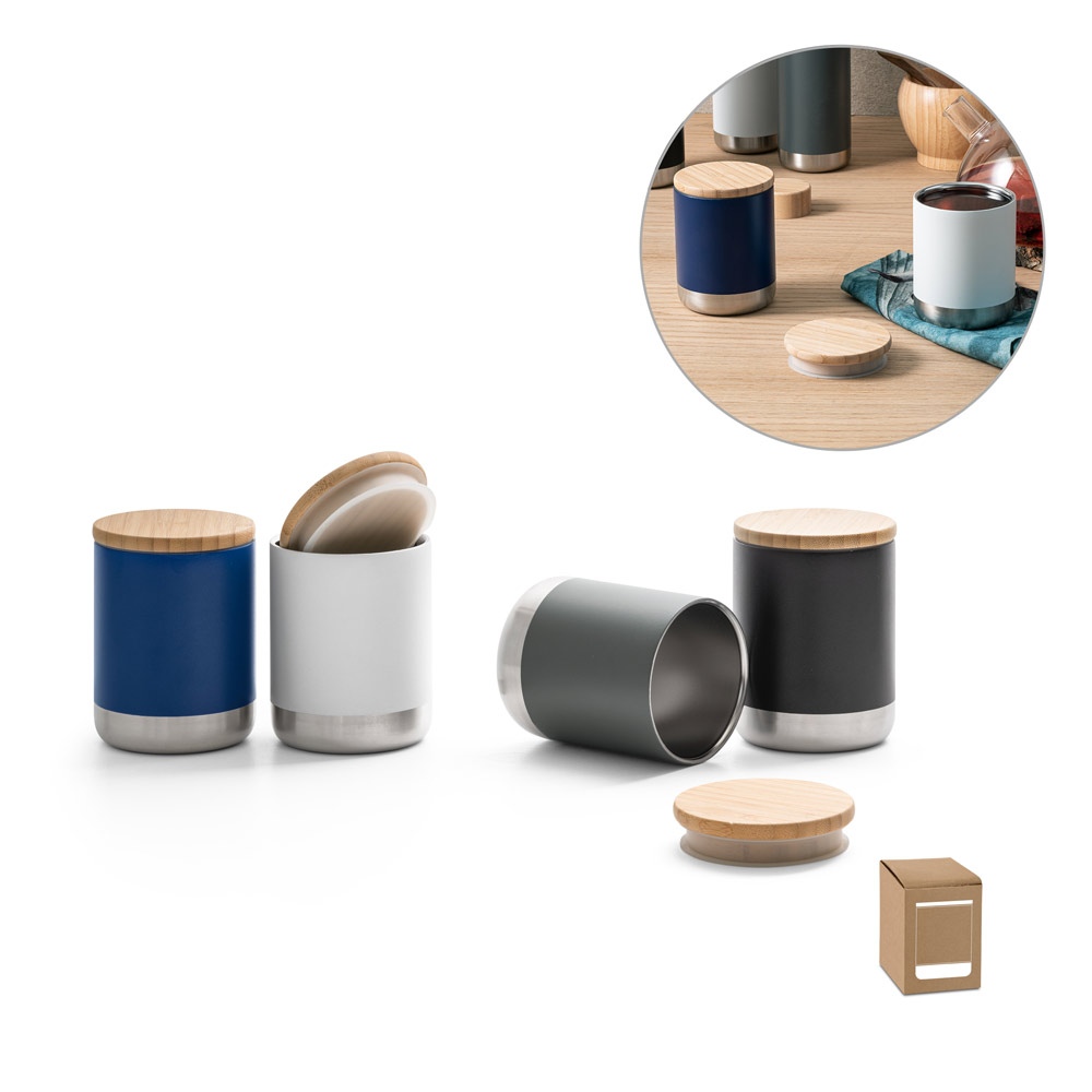 NORRE TUMBLER. Verre en acier inoxydable (36% recyclée), double parois 370 mL
