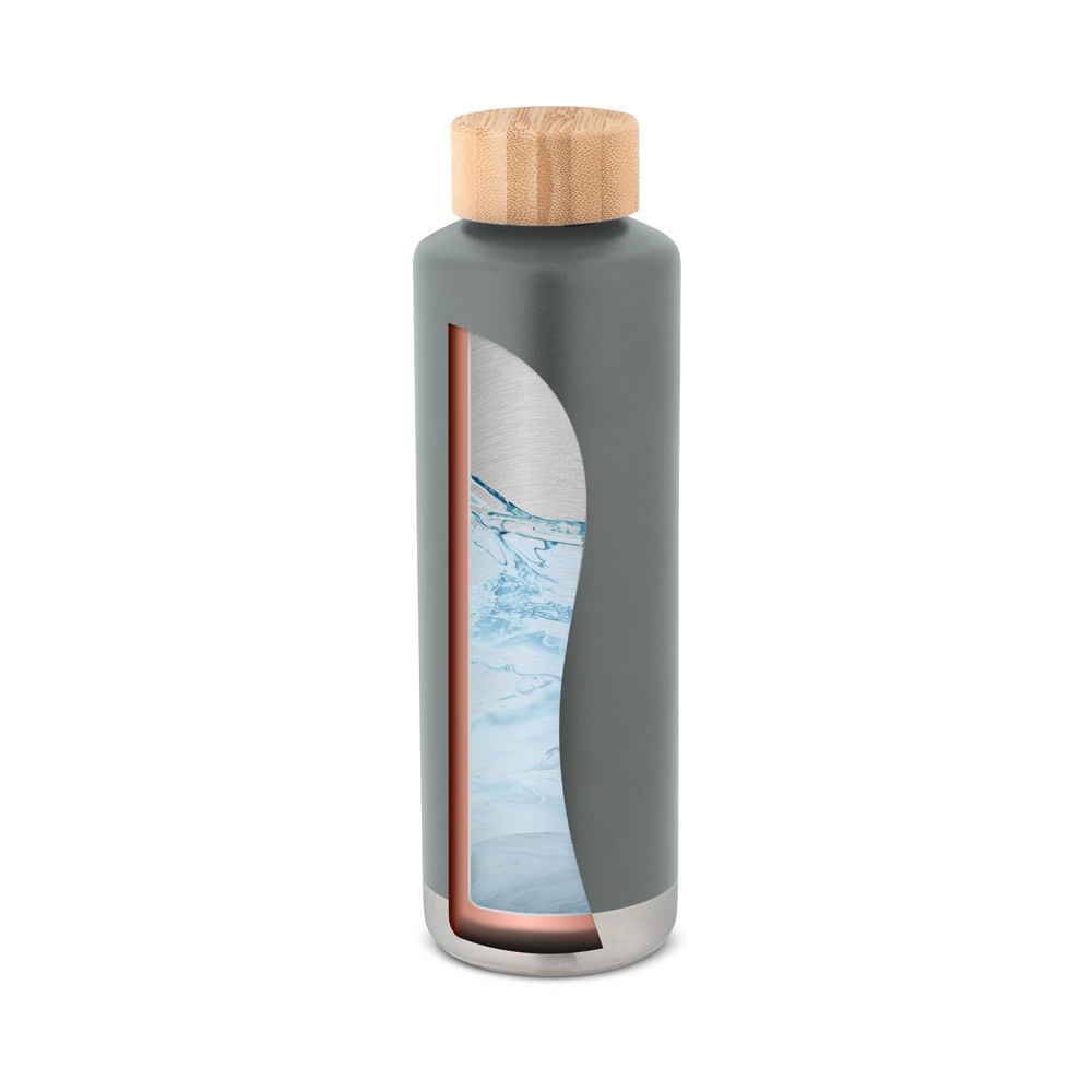 NORRE BOTTLE. Bouteille en acier inoxydable (36% recyclée) avec double paroi isolée sous vide 640 mL 11