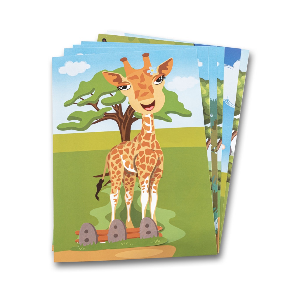 MADAGASCAR. Jeu d'autocollants avec six feuilles 5