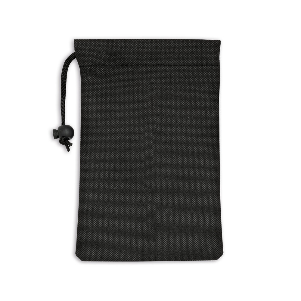 BERNAL. Serviette de sport rafraichissante en polyester recyclé (100% rPET) avec pochette en non-tissé 8