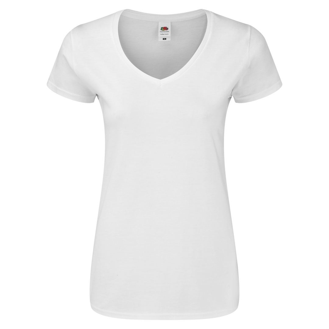 T-Shirt Femme Blanc - Iconic V-Neck 6