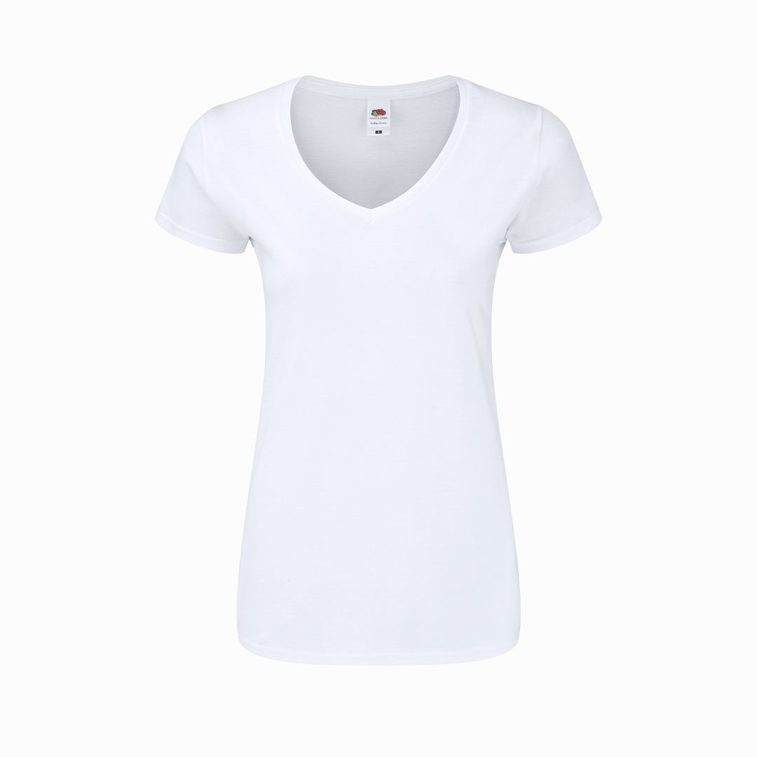 T-Shirt Femme Blanc - Iconic V-Neck 2