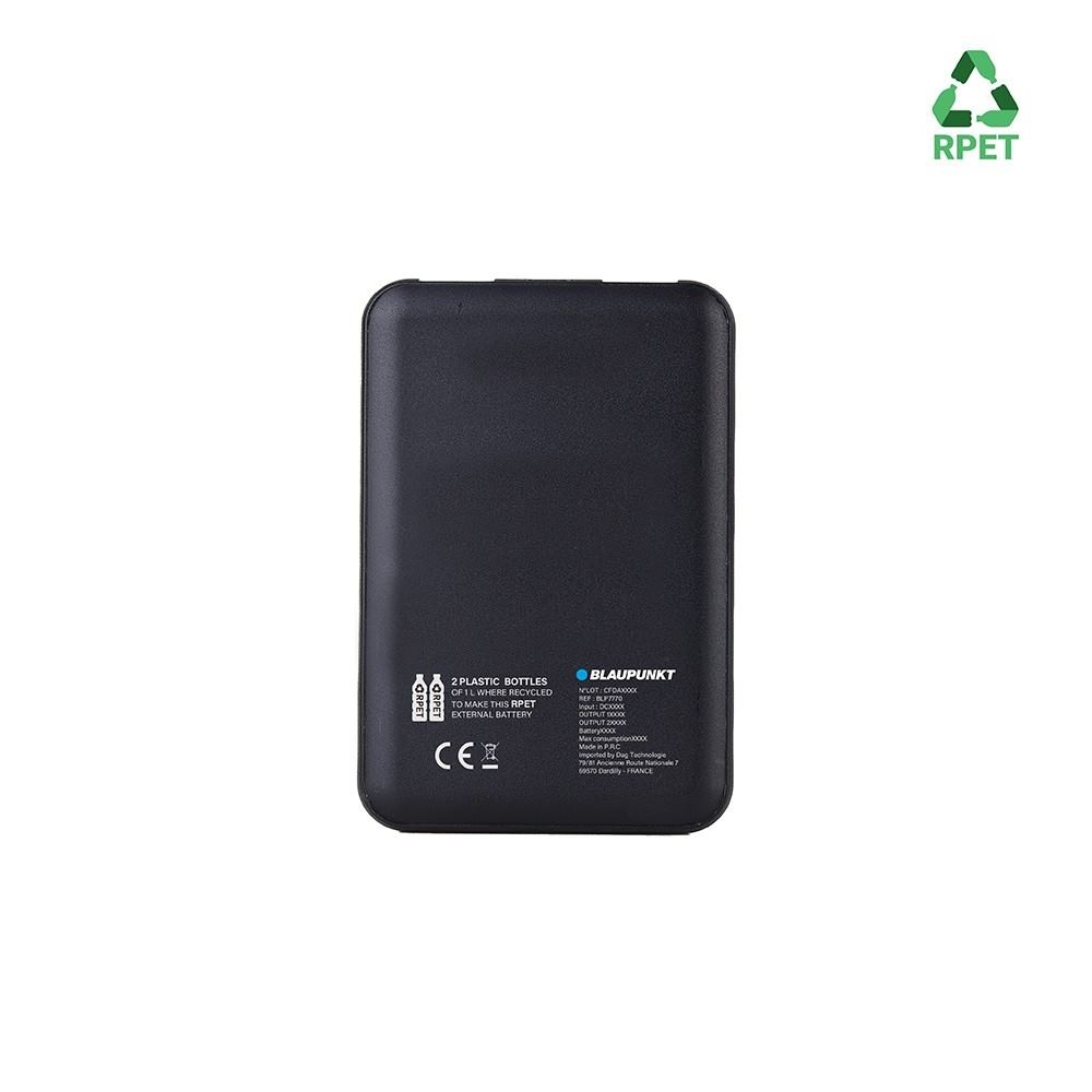 Batterie de secours RPET avec LED 5 000mAh - BLAUPUNKT 3