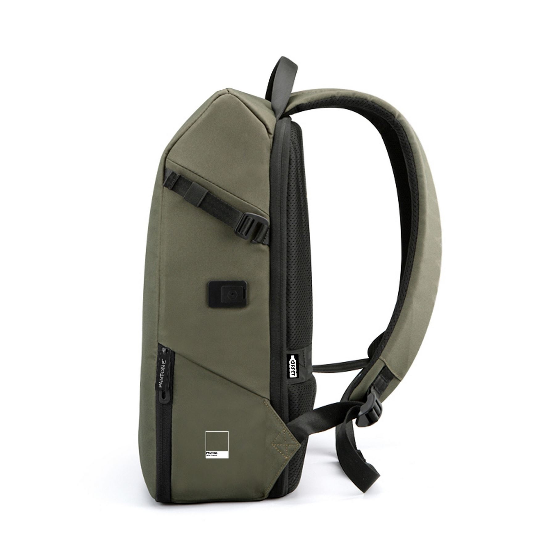Sac à dos connecté avec sac isotherme recyclé 15L - PANTONE 6