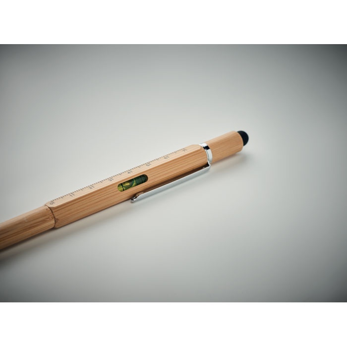 Stylo niveau à bulle en bambou - TOOLBAM 8