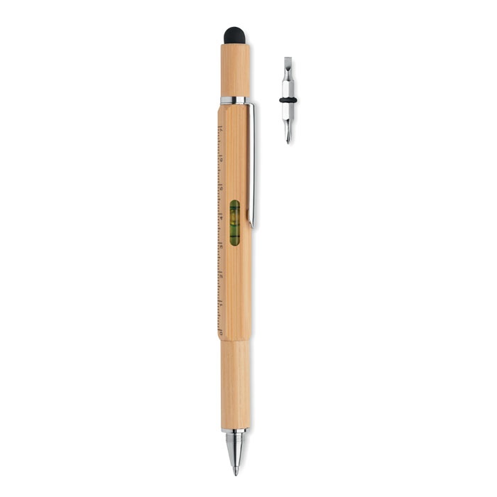 Stylo niveau à bulle en bambou - TOOLBAM 2