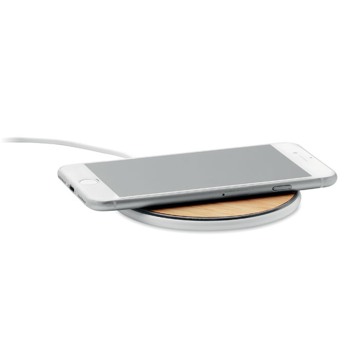 Chargeur sans fil 15W en bambou - DESPAD + 4