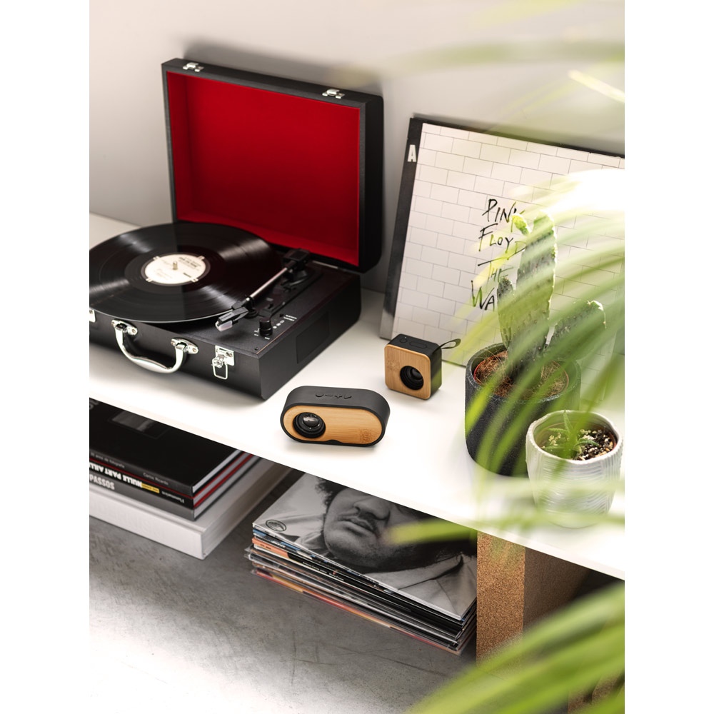 MAYER. Enceinte portable 3W avec 4h d'autonomie en bambou et ABS recyclé (100 % rABS) 5