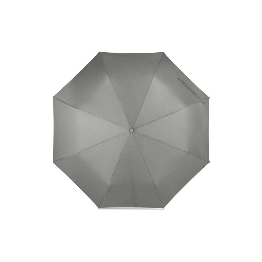 RIVER. Parapluie pliable en polyester recyclé (100% rPET) 190T pongé à ouverture et fermeture automatiques 14