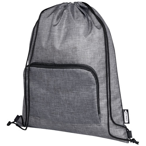 Sac pliable 7 L recyclé avec cordon de serrage Ash