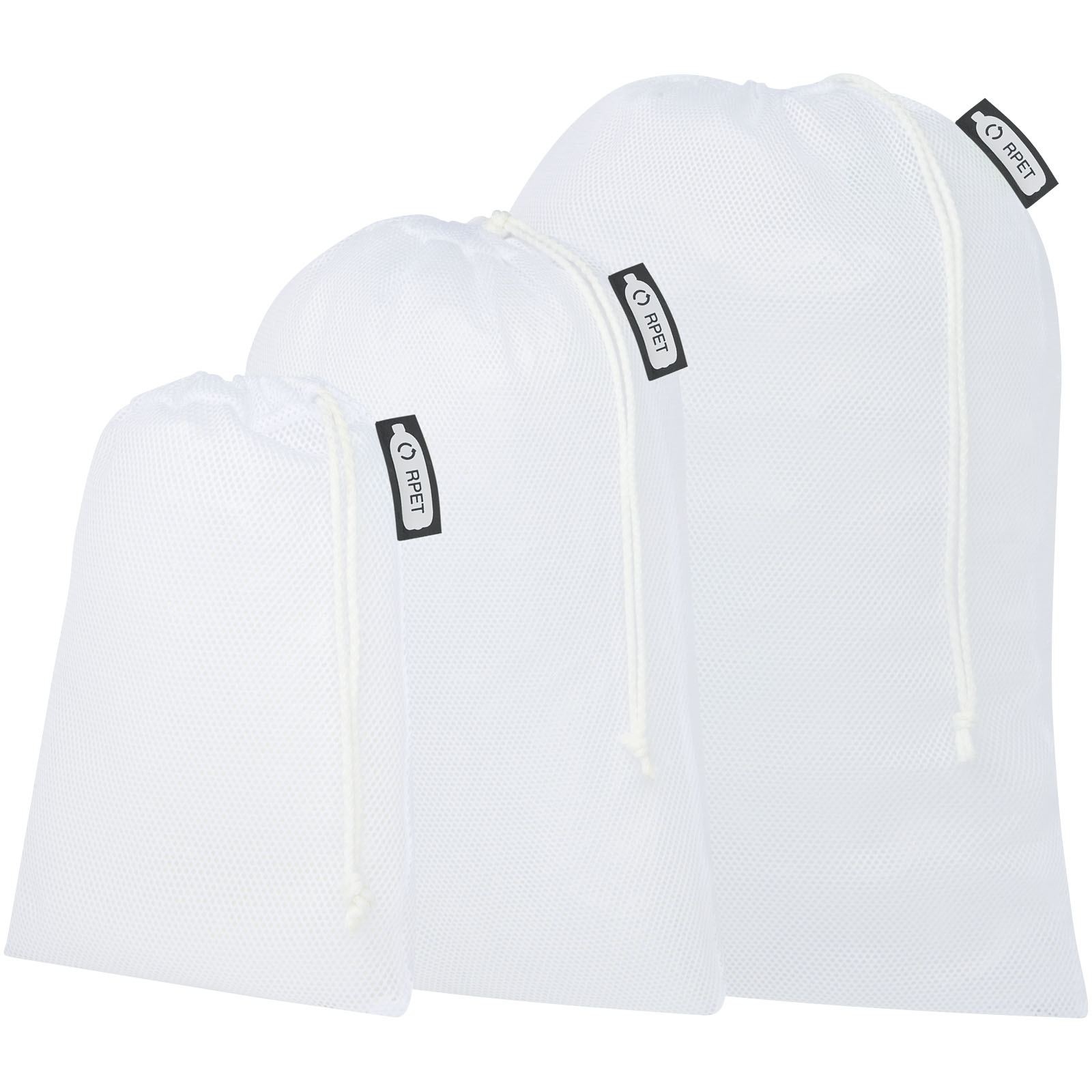 Ensemble de 3 sacs à légumes Rob en PET recyclé avec sublimation
