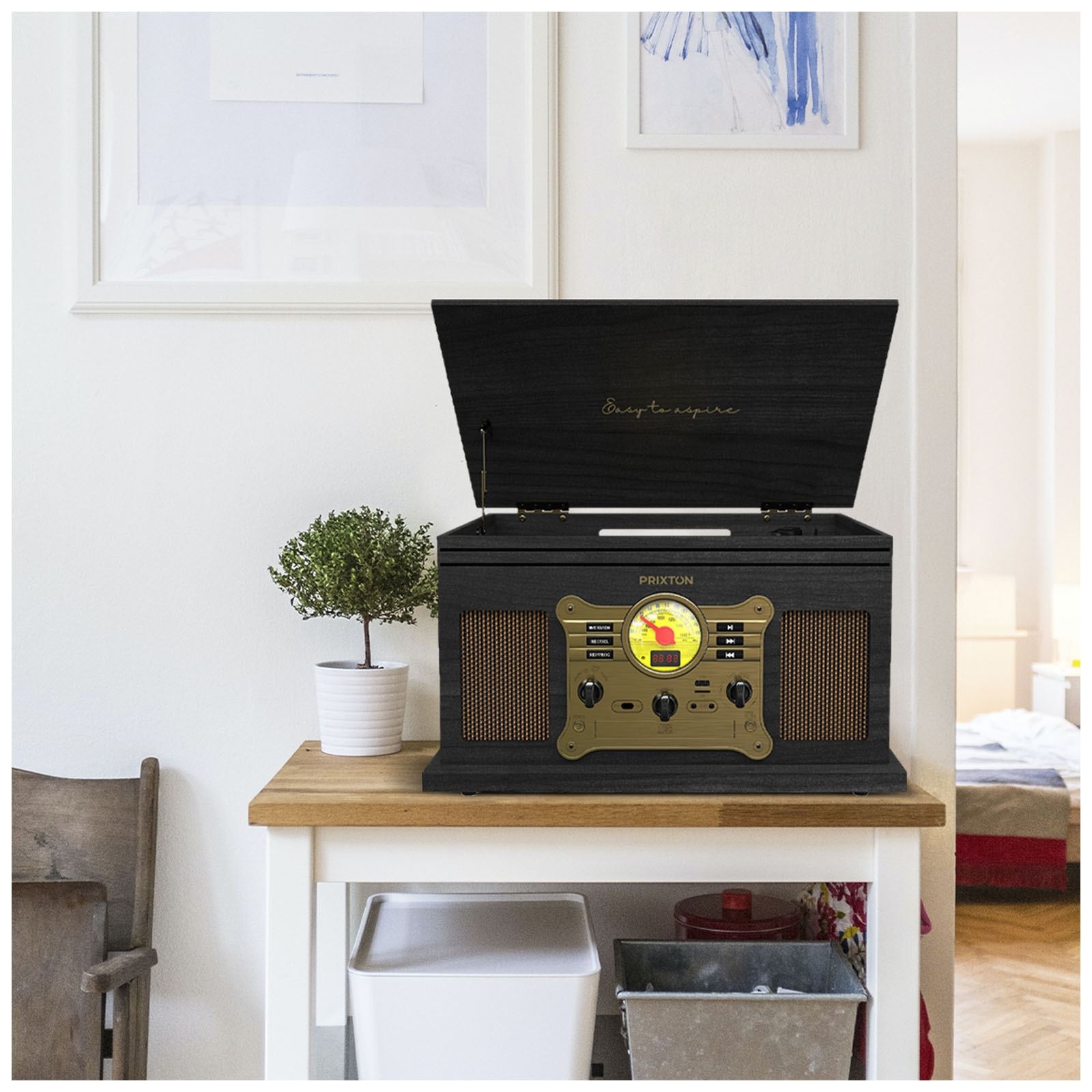 Tourne-disque et lecteur de musique Prixton Century 6