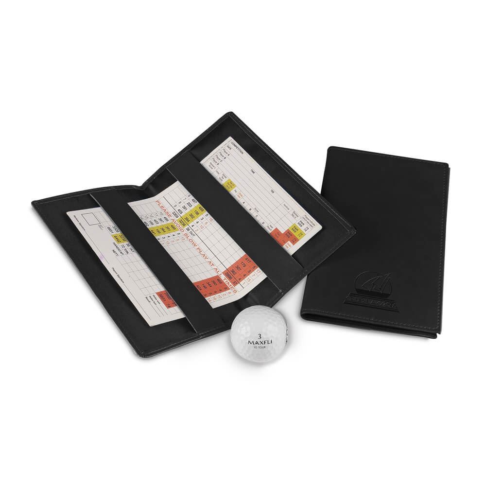 Porte carte score de golf en PU 3