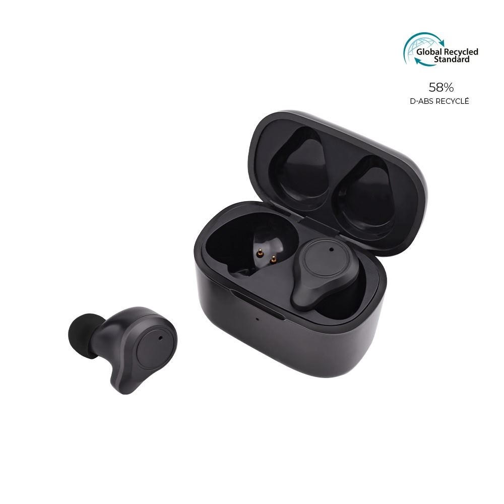Ecouteurs Bluetooth recyclé GRS avec étui de charge - BLAUPUNKT 2