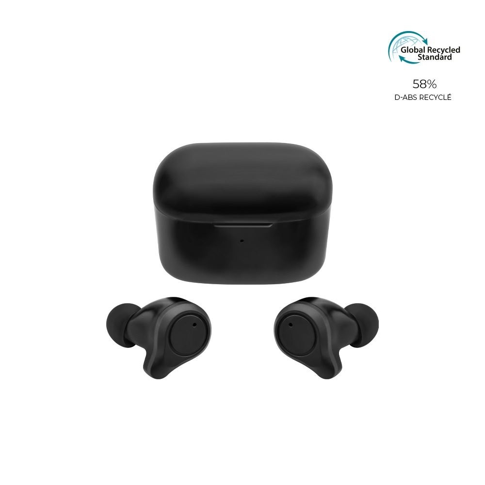 Ecouteurs Bluetooth recyclé GRS avec étui de charge - BLAUPUNKT 3