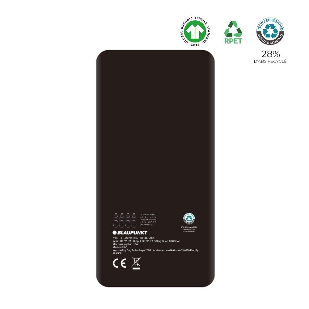 Batterie de secours induction RPET et Chanvre 8 000mAh - BLAUPUNKT 4