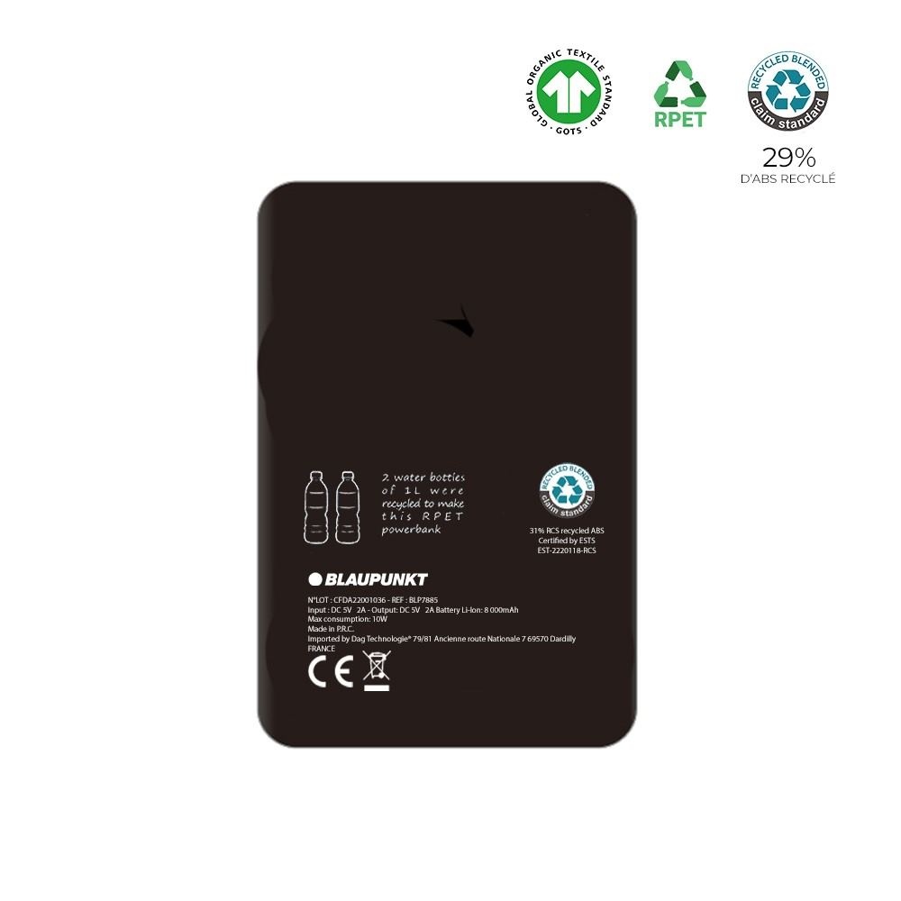 Batterie de secours induction RPET et Chanvre 5 000mAh - BLAUPUNKT 4