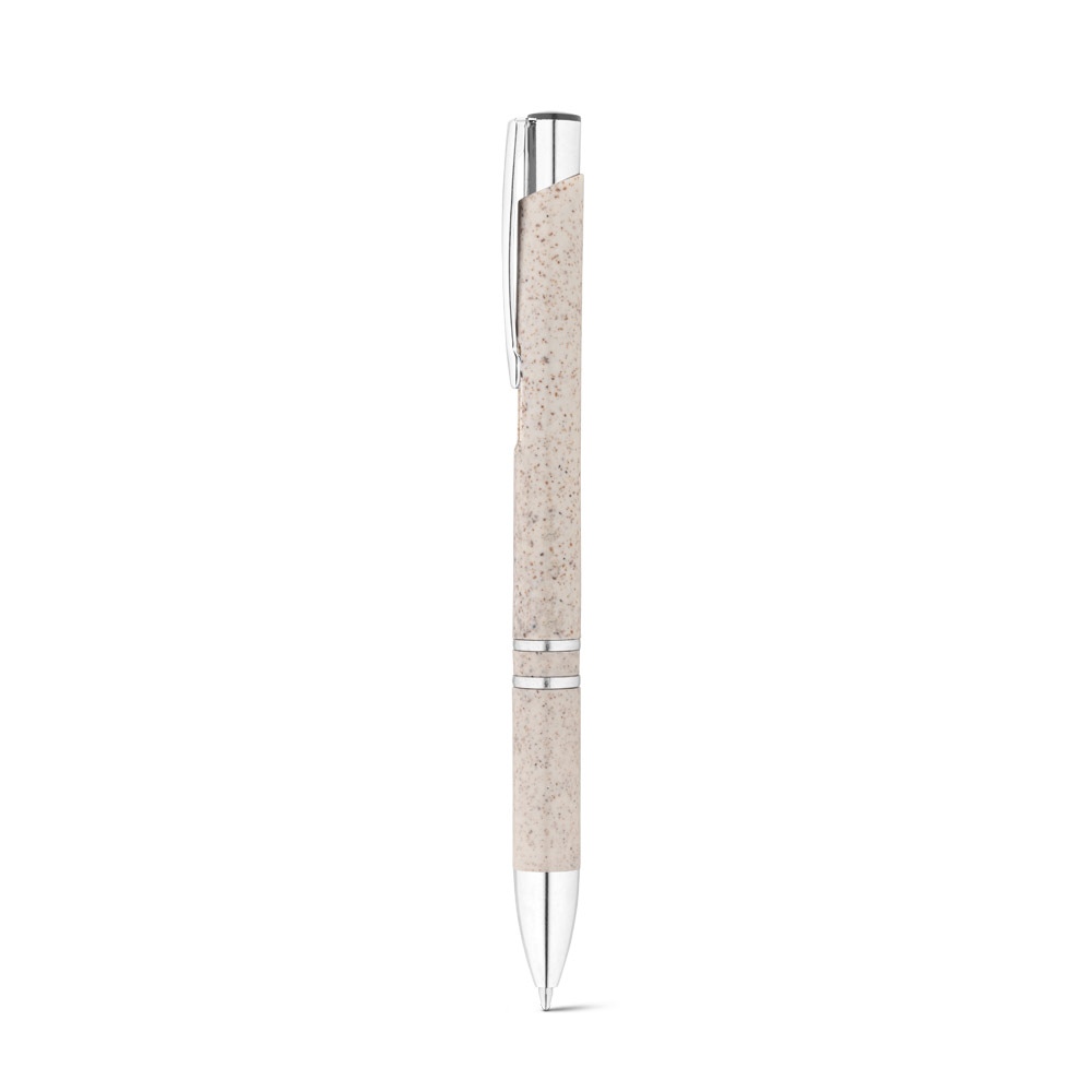 BETA WHEAT. Stylo bille en paille de blé et ABS avec attache 4