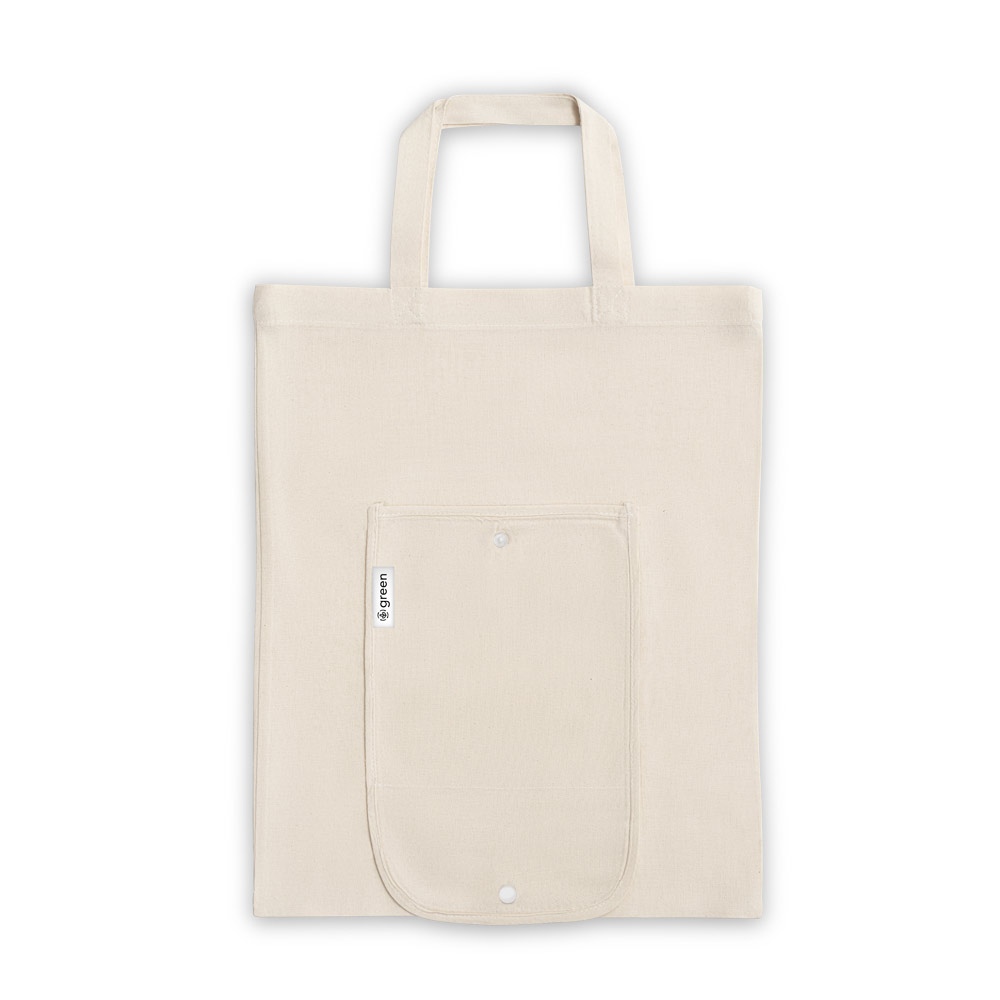 BEIRUT. Sac pliable en coton (50%), coton recyclé (30%) et polyester (20% rPET) (140 g/m²) 2