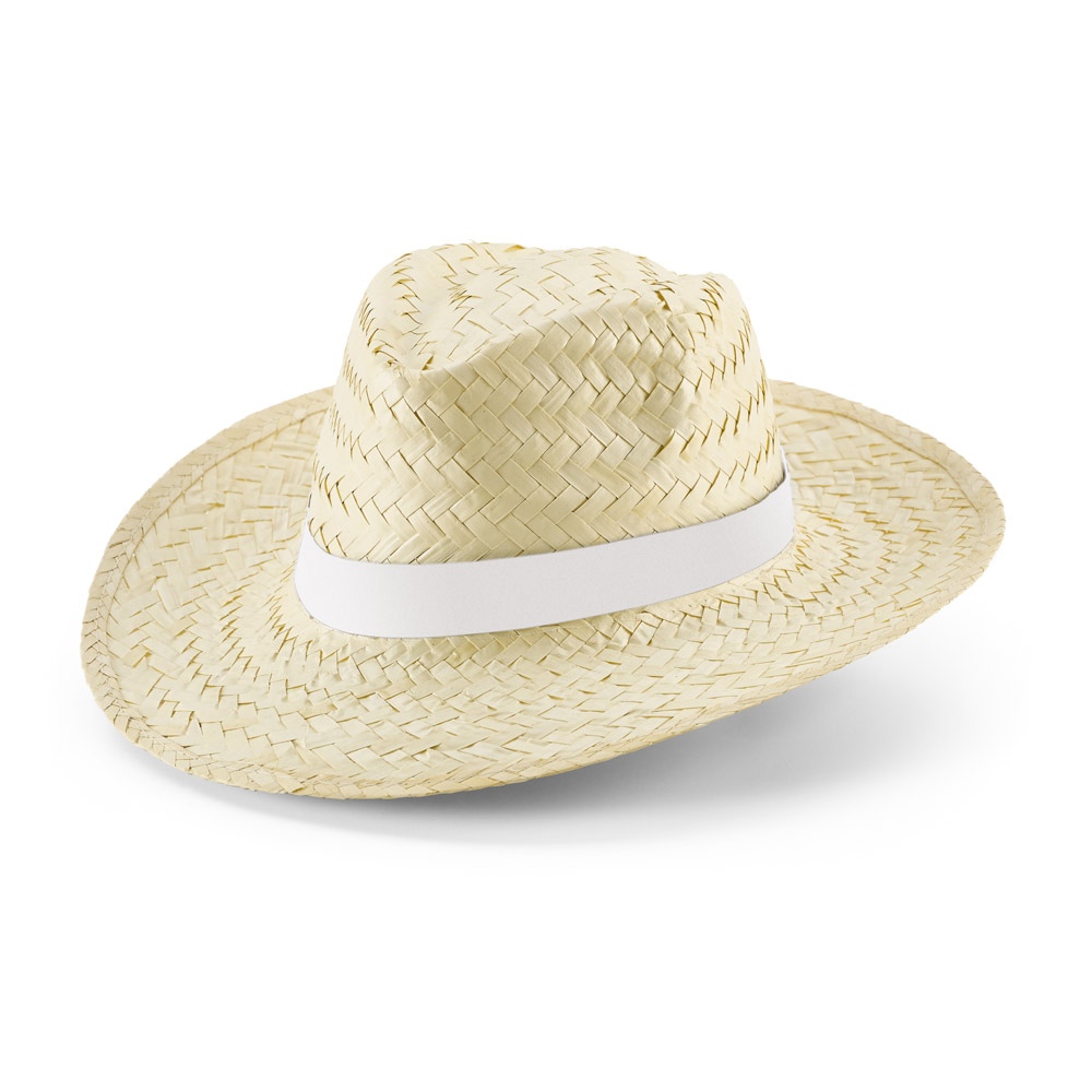 EDWARD RIB. Chapeau en paille naturelle avec ruban sublimé 2