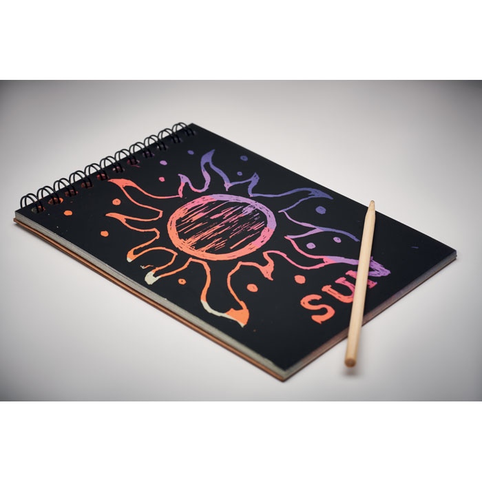 Carnet de papier à gratter - BLACK 5