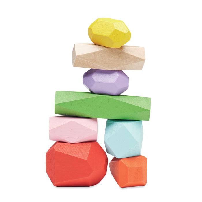 8 Pieces en bois empilables - DOLMEN 4