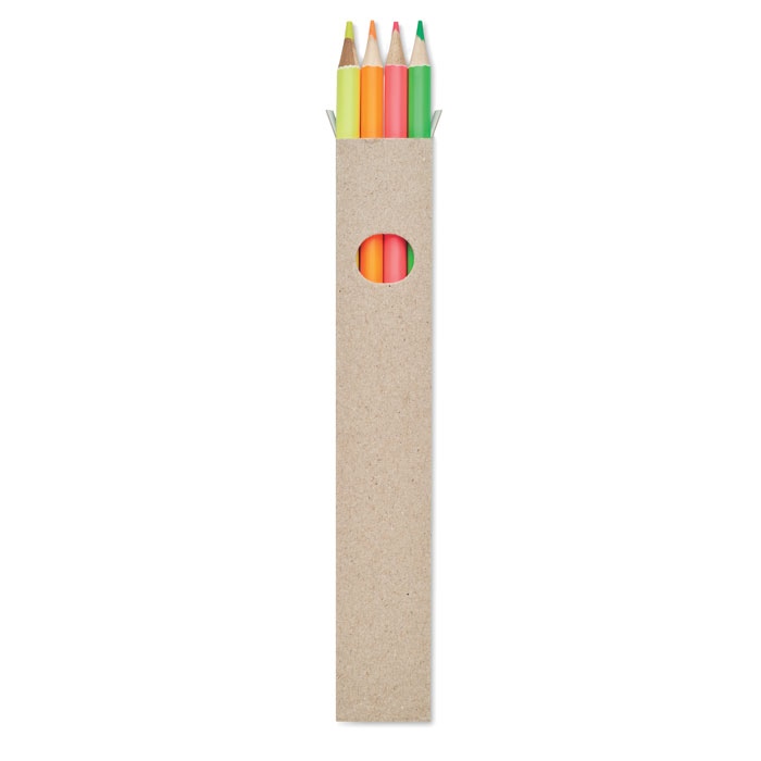 4 crayons surligneurs dans une boî - BOWY