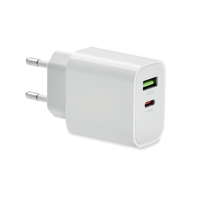 Chargeur 18W 2 ports, prise UE - PORT 2
