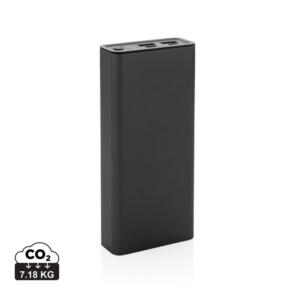 Powerbank 20.000 mAh et 20W en aluminium recyclé RCS Terra