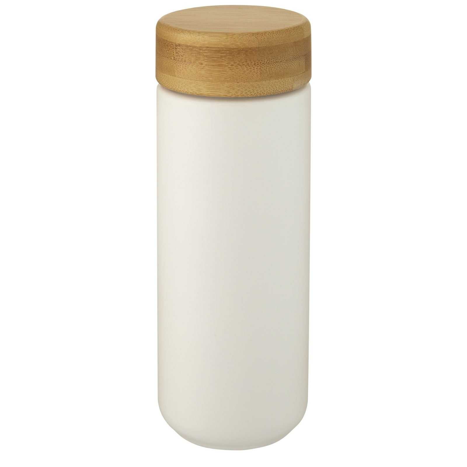 Gobelet en céramique Lumi de 300 ml avec couvercle en bambou 15