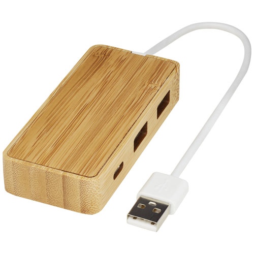 Hub USB personnalisable en bambou