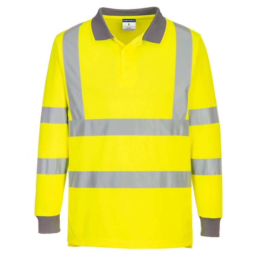POLO ECO HAUTE VISIBILITÉ L/S 100% Acrylique,tricot 1 gr/m² 3