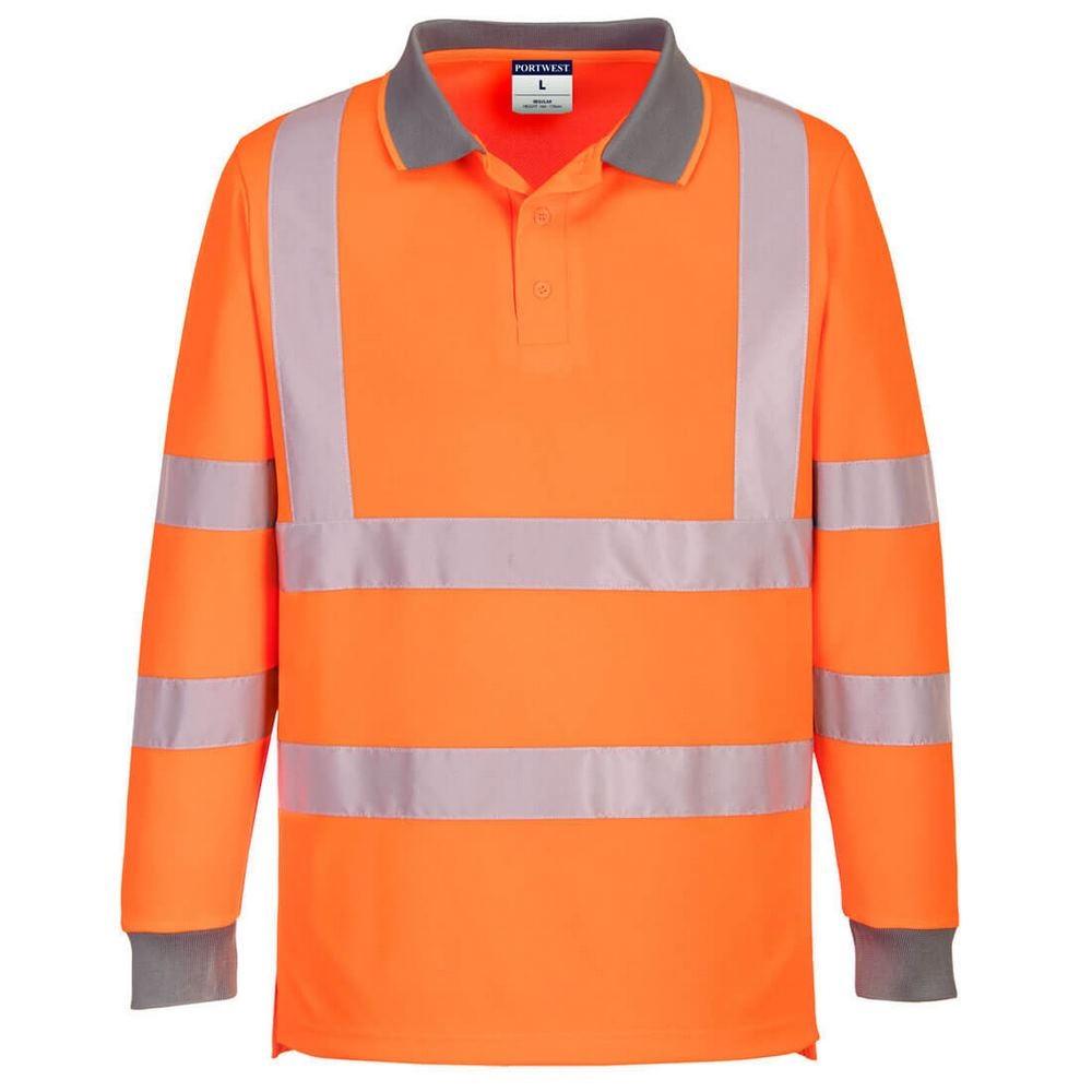 POLO ECO HAUTE VISIBILITÉ L/S 100% Acrylique,tricot 1 gr/m²
