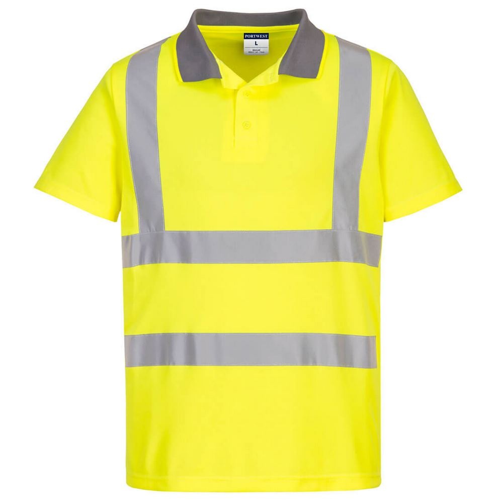 POLO ECO HAUTE VISIBILITÉ 100% poly oxford 300D end PU 3