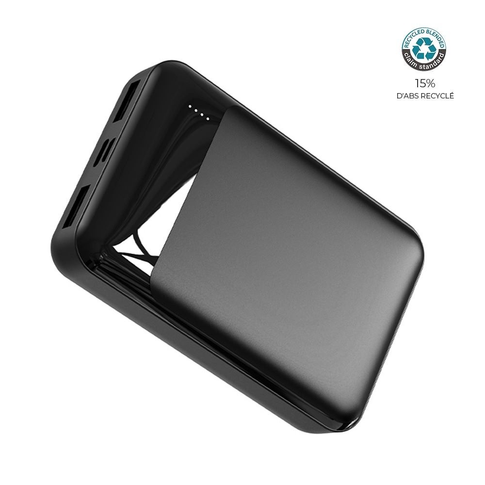 Batterie de secours ABS recyclé RCS 10 000mAh - BLUETECH 2