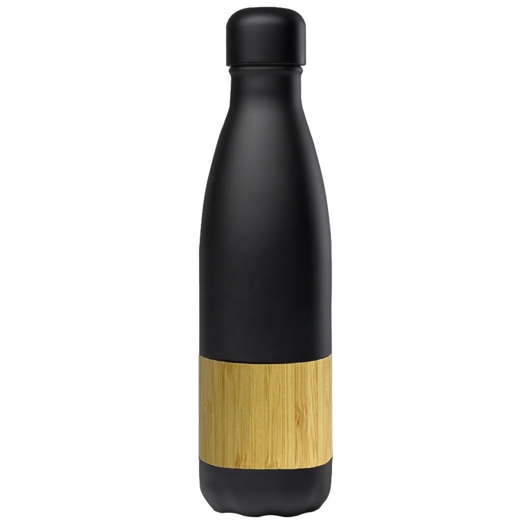 Bouteille isotherme acier inoxydable RCS Finition bambou - Environnement &amp; nature