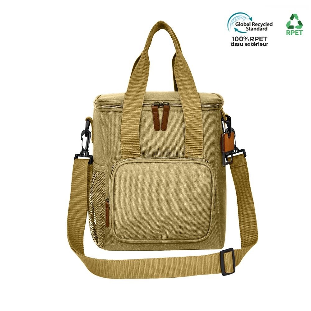 Sac isotherme RPET avec ouvre bouteille en bois 8L - ENVIRONNEMENT ET NATURE 3