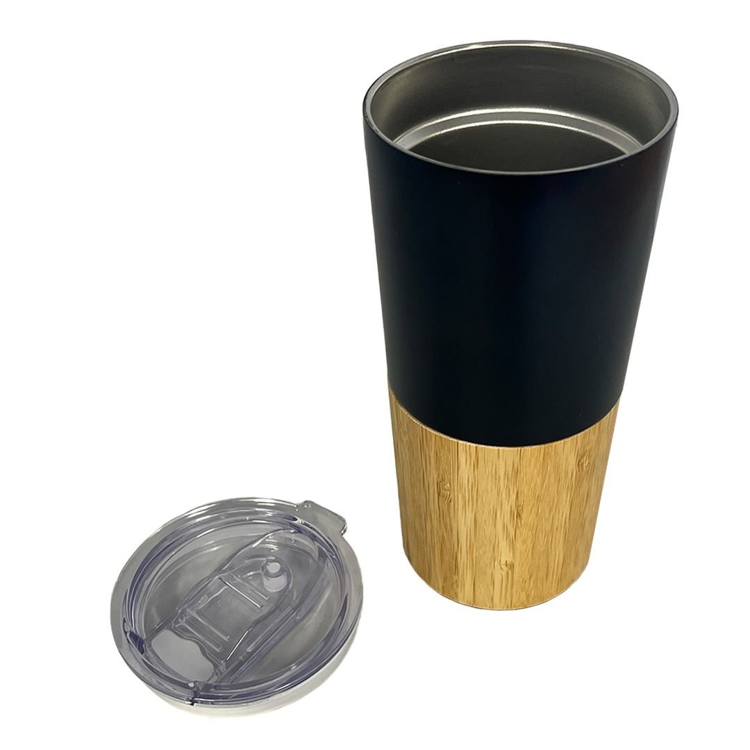 Mug isotherme recyclé RCS finition bambou - Environnement &amp; nature 2
