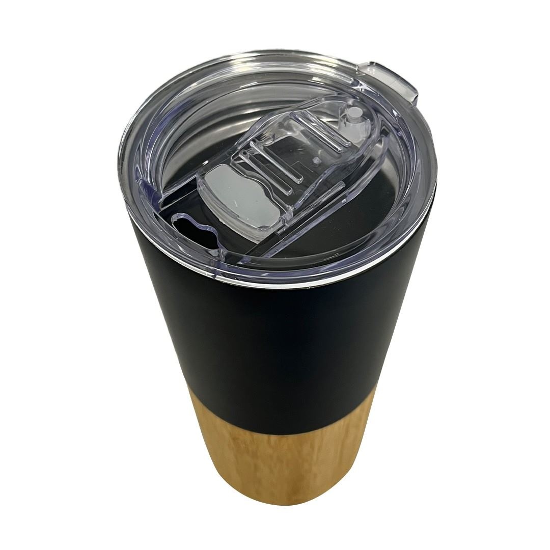 Mug isotherme recyclé RCS finition bambou - Environnement &amp; nature 4