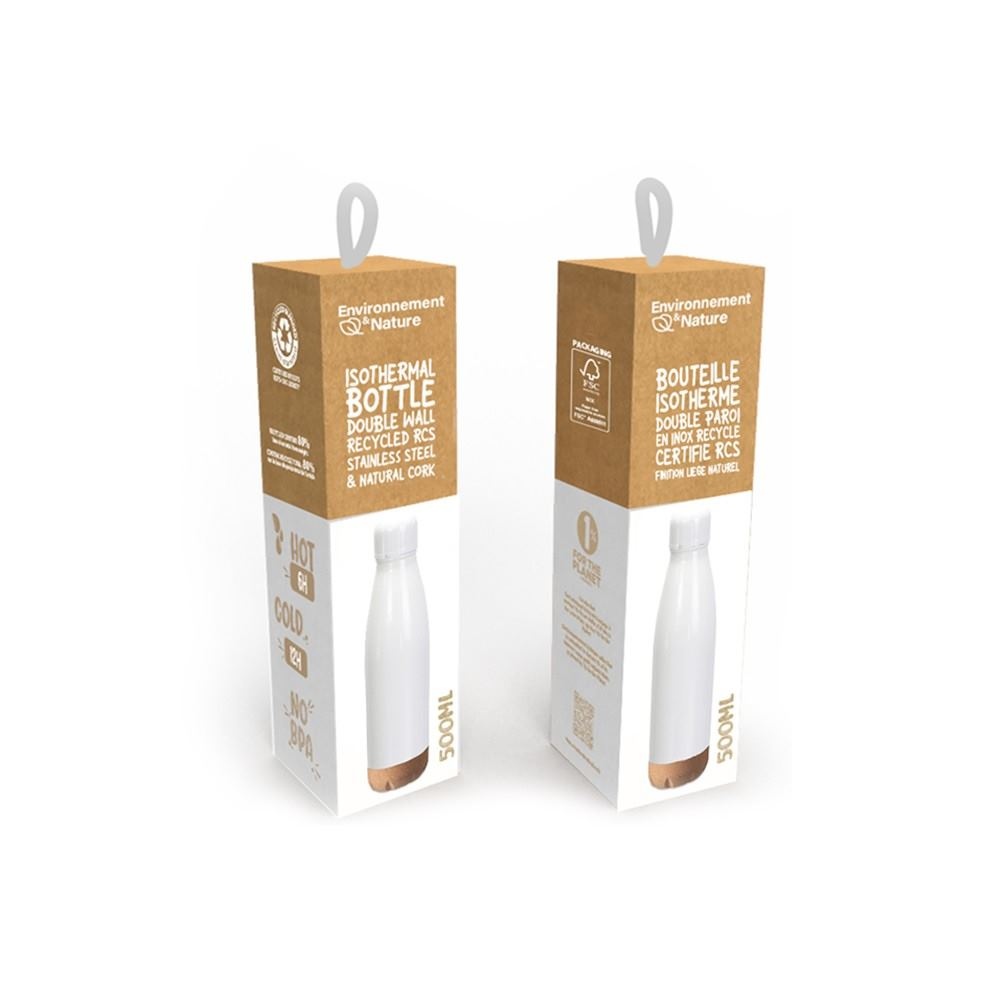 Bouteille isotherme acier inoxydable RCS Finition liège - Environnement &amp; nature 4