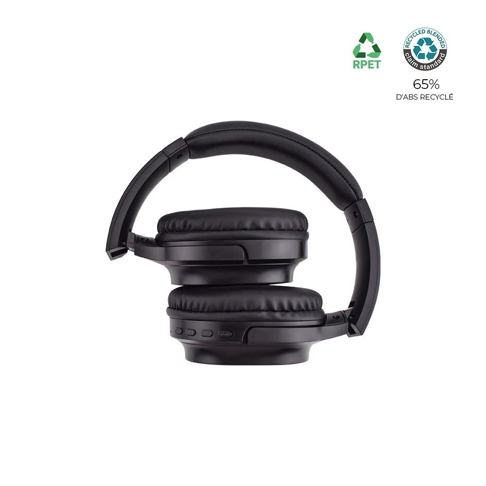 Casque Bluetooth ABS recyclé et bambou FSC - BLUETECH 3