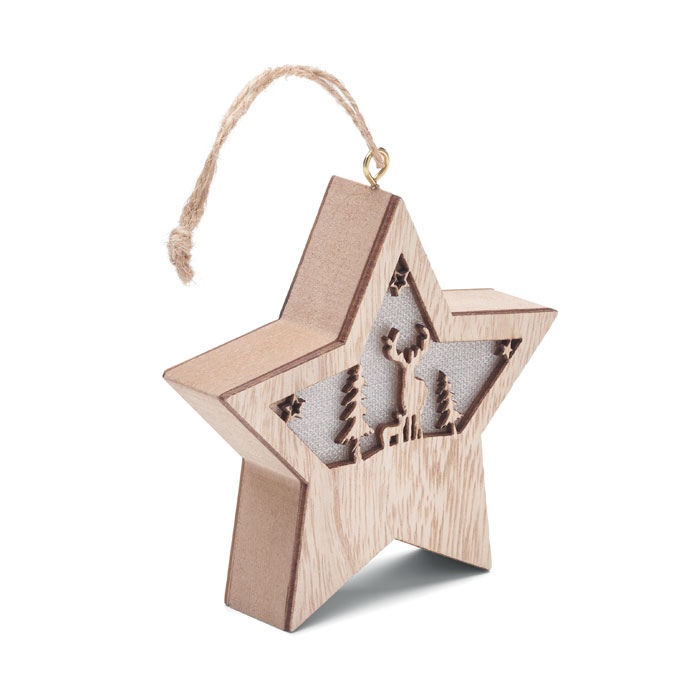 Suspension étoile MDF avec led - STARLIGHT 4