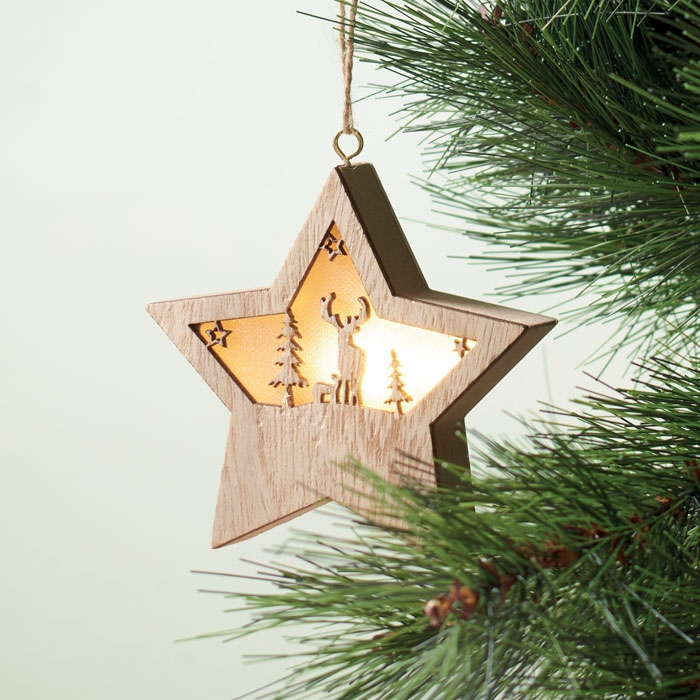 Suspension étoile MDF avec led - STARLIGHT 5